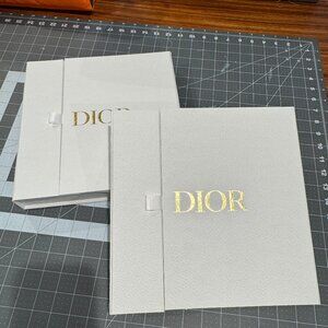Original Dior White and Black Plan de Paris Motif notebook set